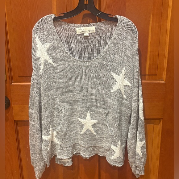 Vintage Havana Sweaters - Vintage Havana Boxy Oversized Star Sweater